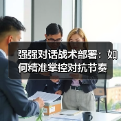 强强对话战术部署:如何精准掌控对抗节奏 强强对话战术部署:如何精准掌控对抗节奏