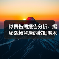 球员伤病报告分析:揭秘战场背后的数据魔术 球员伤病报告分析:揭秘战场背后的数据魔术
