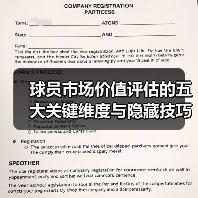 球员市场价值评估的五大关键维度与隐藏技巧 球员市场价值评估的五大关键维度与隐藏技巧