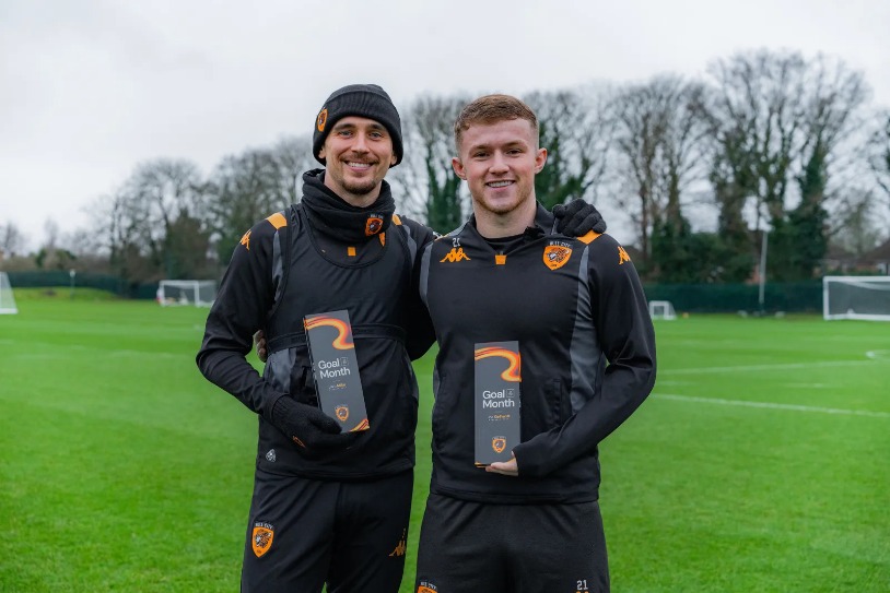 米拉尔和盖尔哈特荣获赫尔城月度最佳进球奖